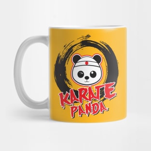 Karate Panda Brush Circle Mug